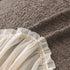 Luxury Sofa Throw Cover with Elegant Ruffled Skirt, Soft Decorative Couch Protector
