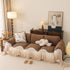 Luxury Sofa Throw Cover with Elegant Ruffled Skirt, Soft Decorative Couch Protector