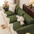 Luxury Sofa Throw Cover with Elegant Ruffled Skirt, Soft Decorative Couch Protector