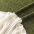 Luxury Sofa Throw Cover with Elegant Ruffled Skirt, Soft Decorative Couch Protector