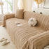 Thick Cozy 3D Cable Sofa Throw Cover, Plush Jacquard Warm Fleece Throw Blanket