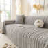 Thick Cozy 3D Cable Sofa Throw Cover, Plush Jacquard Warm Fleece Throw Blanket