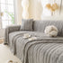 Thick Cozy 3D Cable Sofa Throw Cover, Plush Jacquard Warm Fleece Throw Blanket