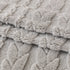 Thick Cozy 3D Cable Sofa Throw Cover, Plush Jacquard Warm Fleece Throw Blanket