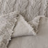 Thick Cozy 3D Cable Sofa Throw Cover, Plush Jacquard Warm Fleece Throw Blanket