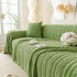Thick Cozy 3D Cable Sofa Throw Cover, Plush Jacquard Warm Fleece Throw Blanket