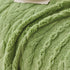 Thick Cozy 3D Cable Sofa Throw Cover, Plush Jacquard Warm Fleece Throw Blanket