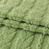 Thick Cozy 3D Cable Sofa Throw Cover, Plush Jacquard Warm Fleece Throw Blanket