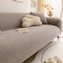 Soft Plush Warm Sofa Cover Stretchable Cozy Velvet Couch Protector for Fall & Winter