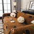 Cute Chenille Couch Cover Throw, Cartoon Soft Washable Sofa Cover for Sectional Sofas