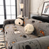 Cute Chenille Couch Cover Throw, Cartoon Soft Washable Sofa Cover for Sectional Sofas