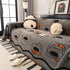 Cute Chenille Couch Cover Throw, Cartoon Soft Washable Sofa Cover for Sectional Sofas