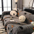 Cute Chenille Couch Cover Throw, Cartoon Soft Washable Sofa Cover for Sectional Sofas