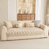 Cozy Plush Sofa Topper with Raised Wave Texture, Non-Slip Furniture Protector Cover