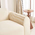 Cozy Plush Sofa Topper with Raised Wave Texture, Non-Slip Furniture Protector Cover