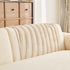 Cozy Plush Sofa Topper with Raised Wave Texture, Non-Slip Furniture Protector Cover