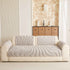 Cozy Plush Sofa Topper with Raised Wave Texture, Non-Slip Furniture Protector Cover