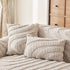 Cozy Plush Sofa Topper with Raised Wave Texture, Non-Slip Furniture Protector Cover