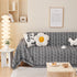 Leaf Universal Furniture Protector Chenille Couch Cover, Large Couch Cover Blanket for Couch Sofa