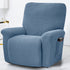Polar Fleece Recliner Chair Cover, 4-Piece Soft Plush Slipcover with Pocket for Reclining Chairs