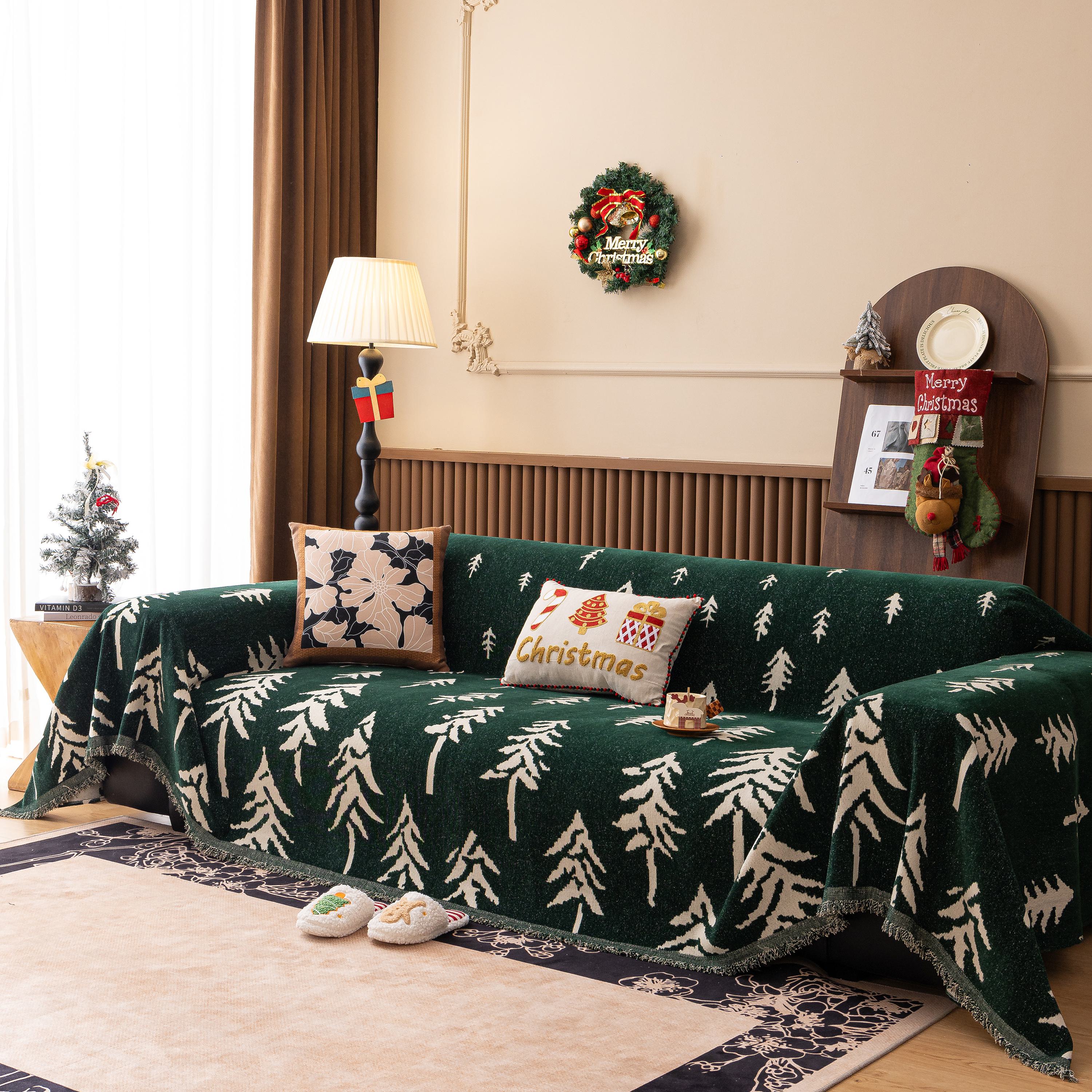 Modern Couch Covers for Couches Large Decorative Throw Blanket with Tassels for Couch
