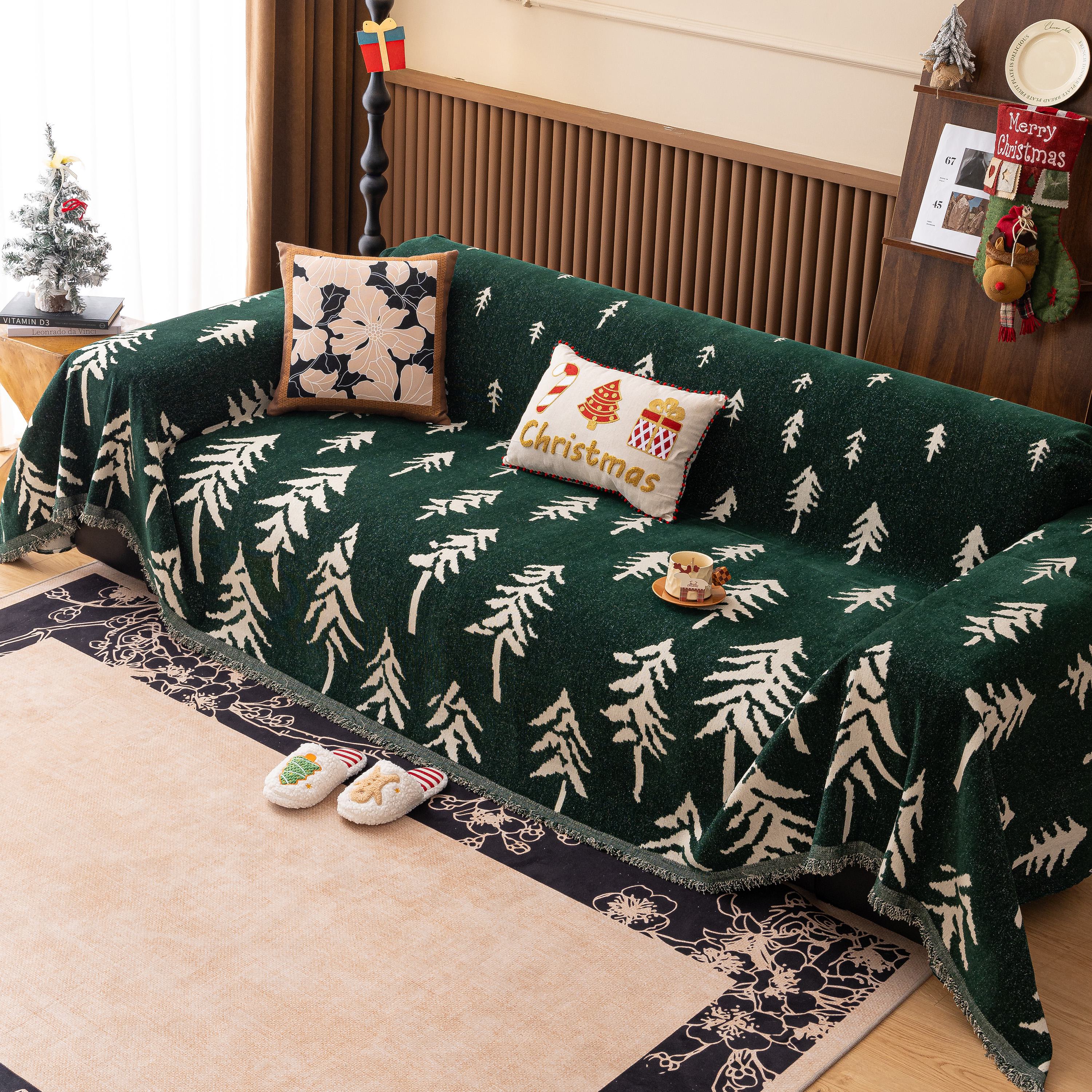 Modern Couch Covers for Couches Large Decorative Throw Blanket with Tassels for Couch