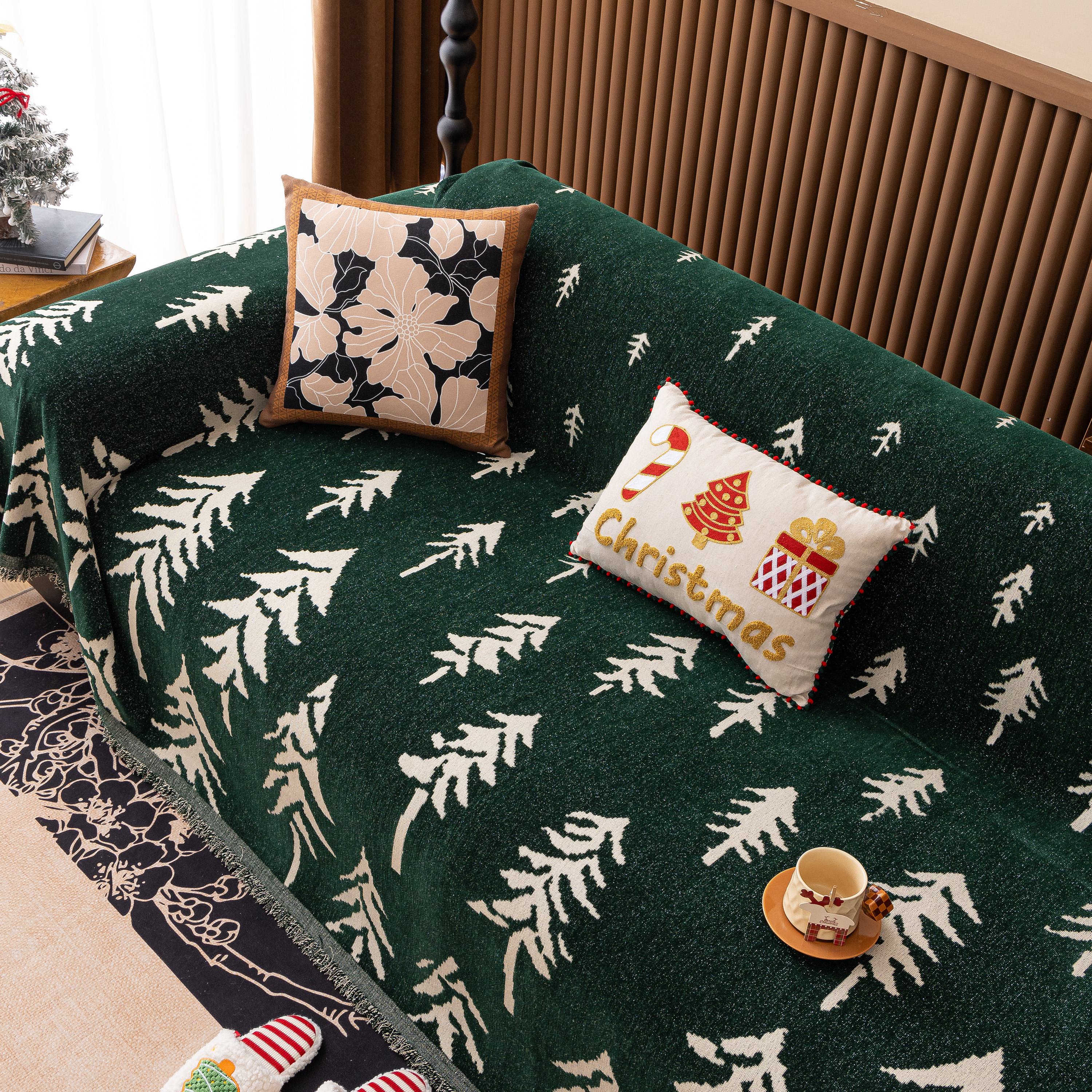 Modern Couch Covers for Couches Large Decorative Throw Blanket with Tassels for Couch