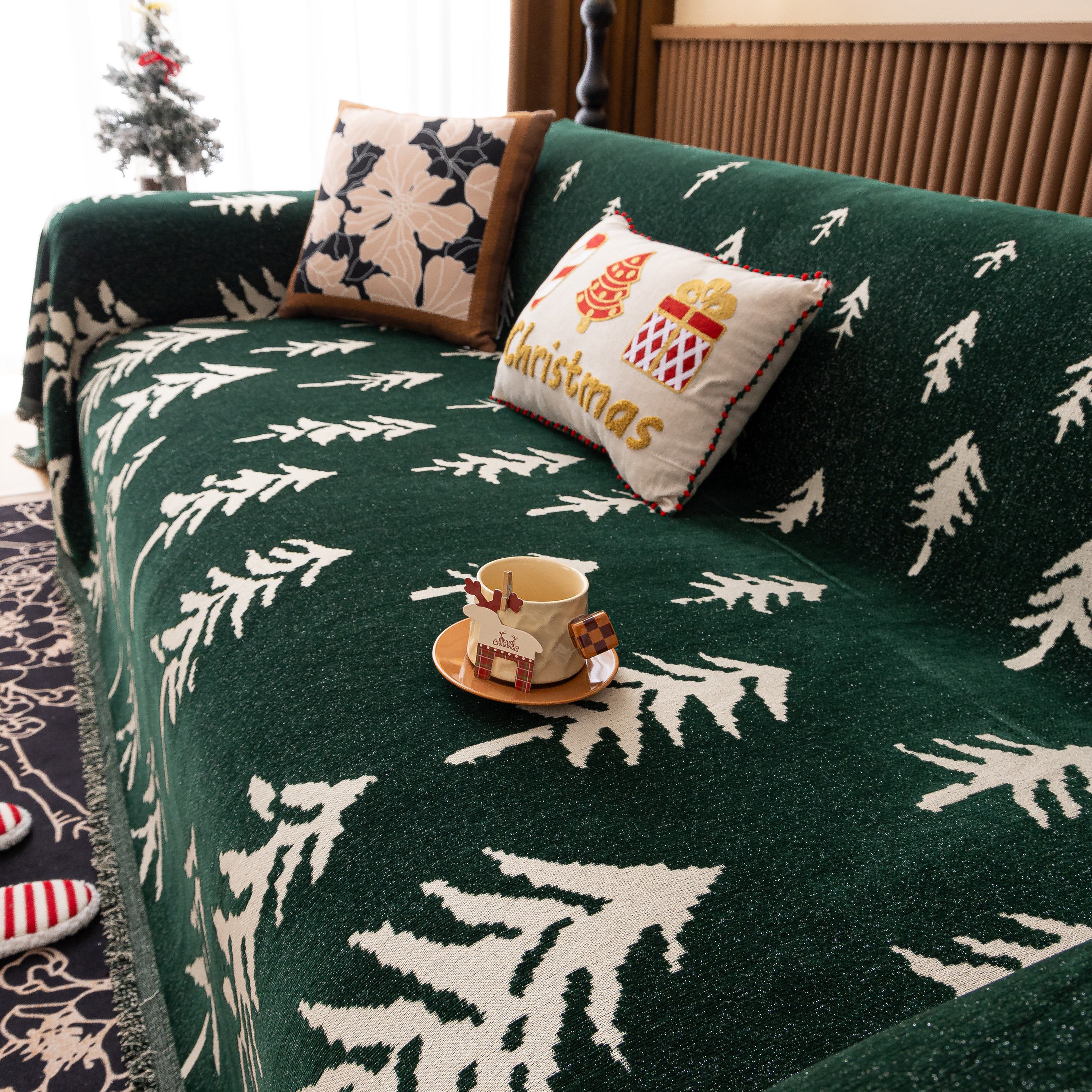 Modern Couch Covers for Couches Large Decorative Throw Blanket with Tassels for Couch