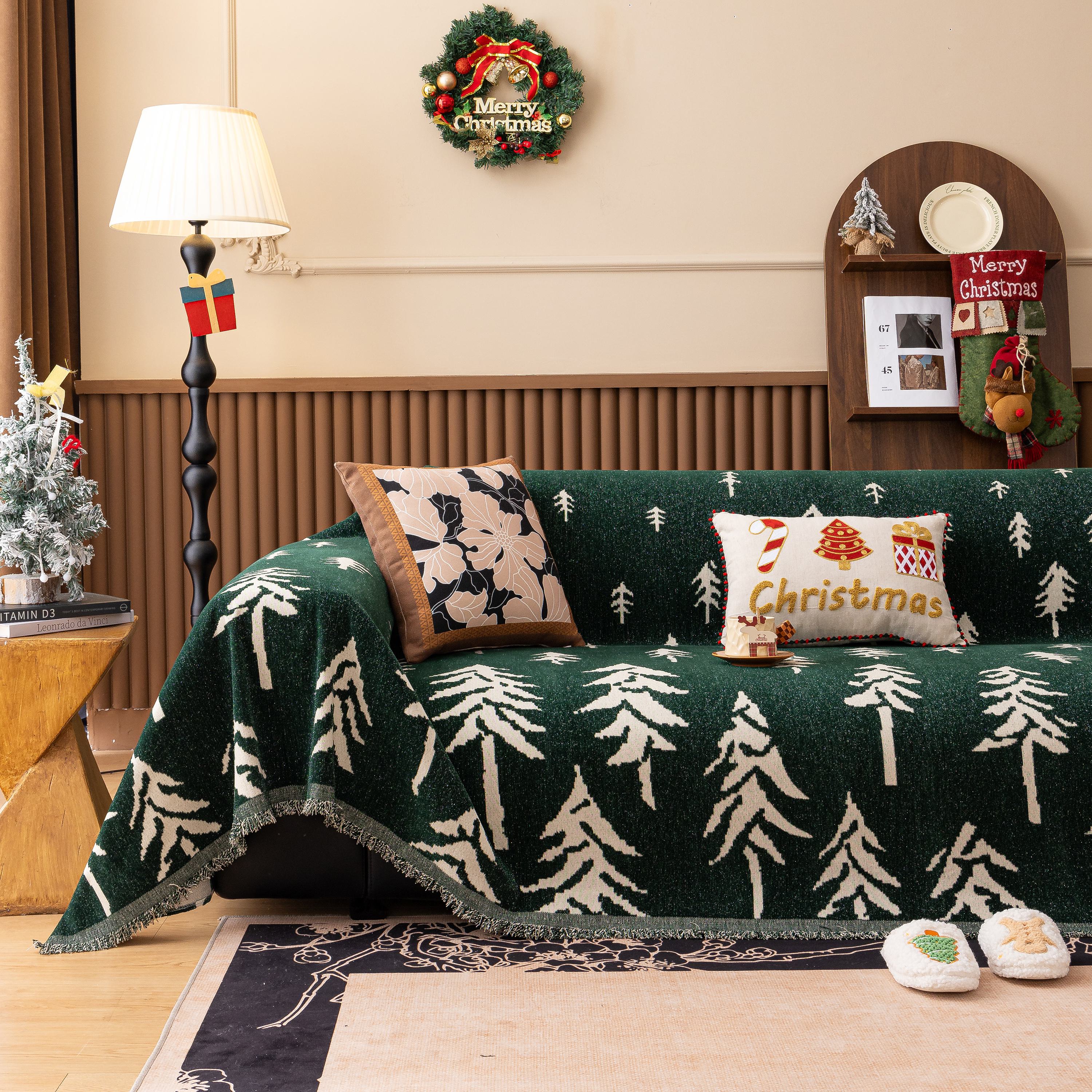 Modern Couch Covers for Couches Large Decorative Throw Blanket with Tassels for Couch