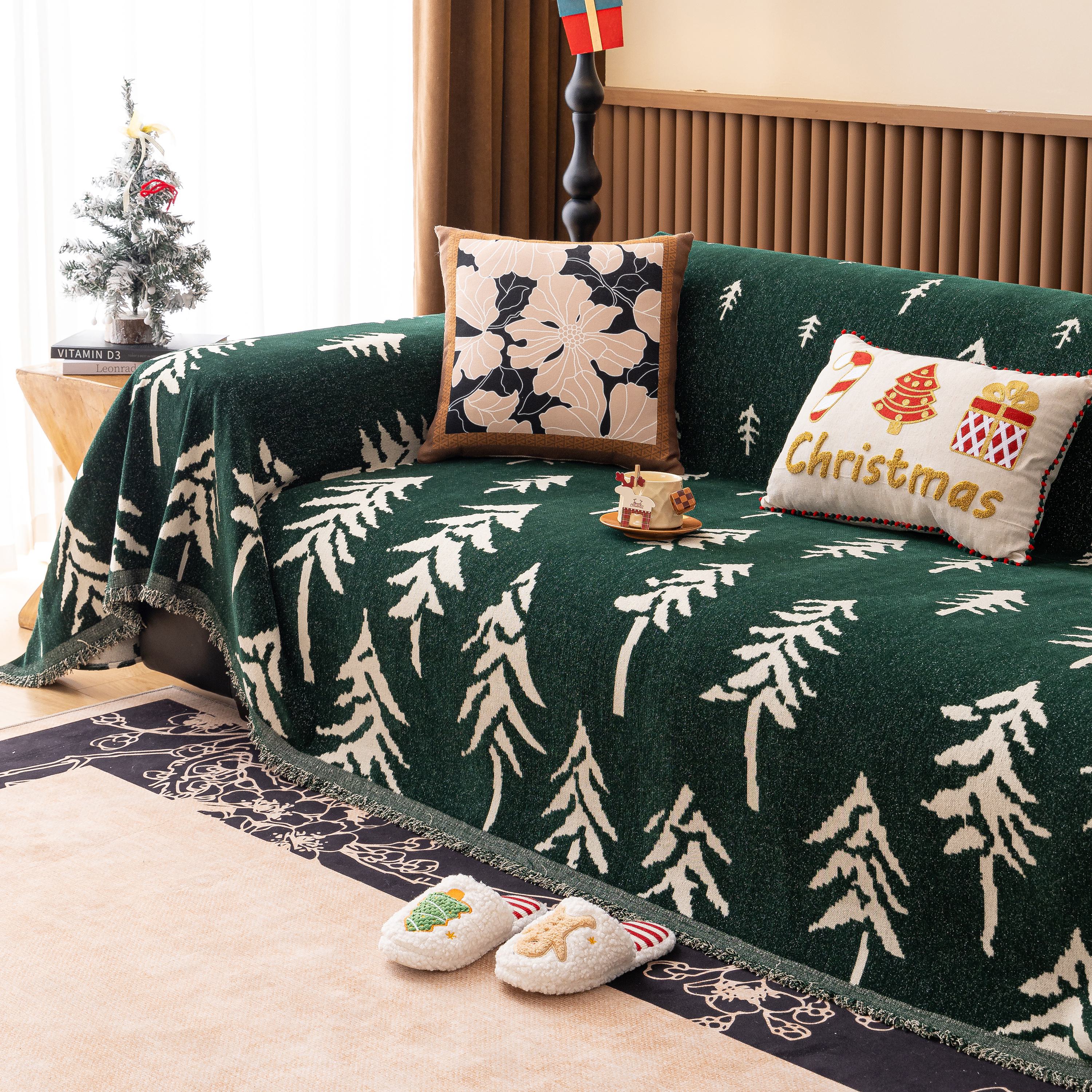 Modern Couch Covers for Couches Large Decorative Throw Blanket with Tassels for Couch