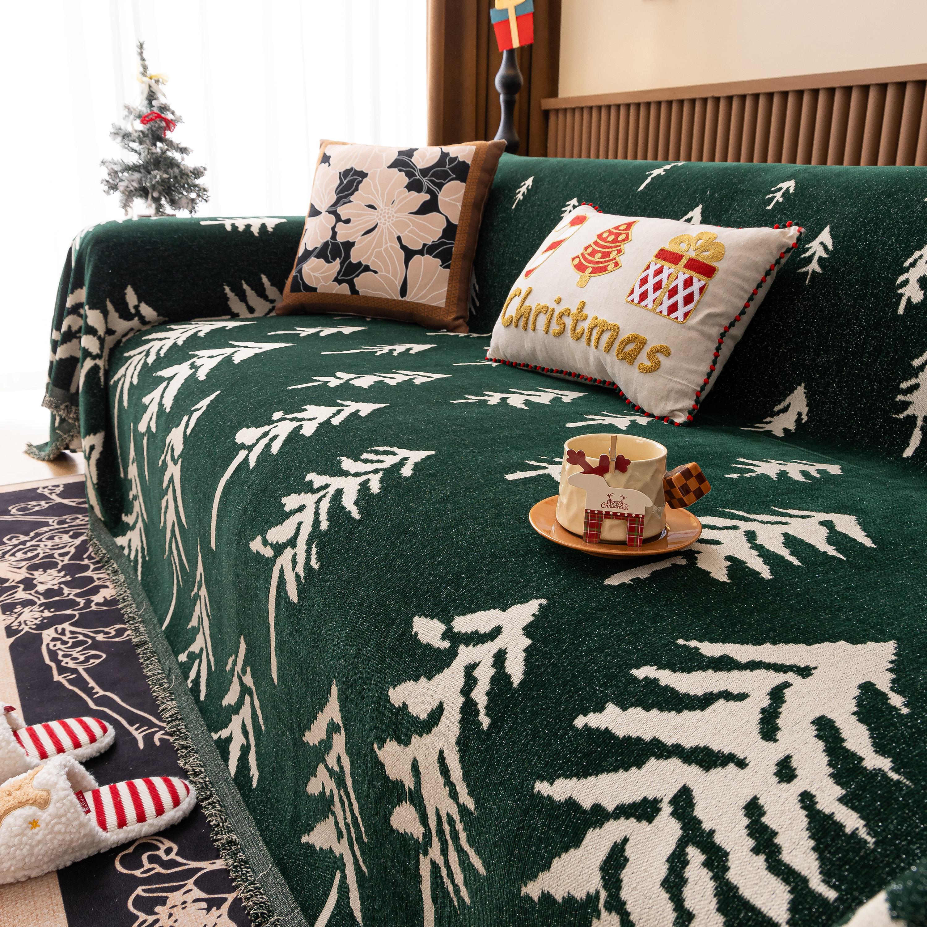 Modern Couch Covers for Couches Large Decorative Throw Blanket with Tassels for Couch