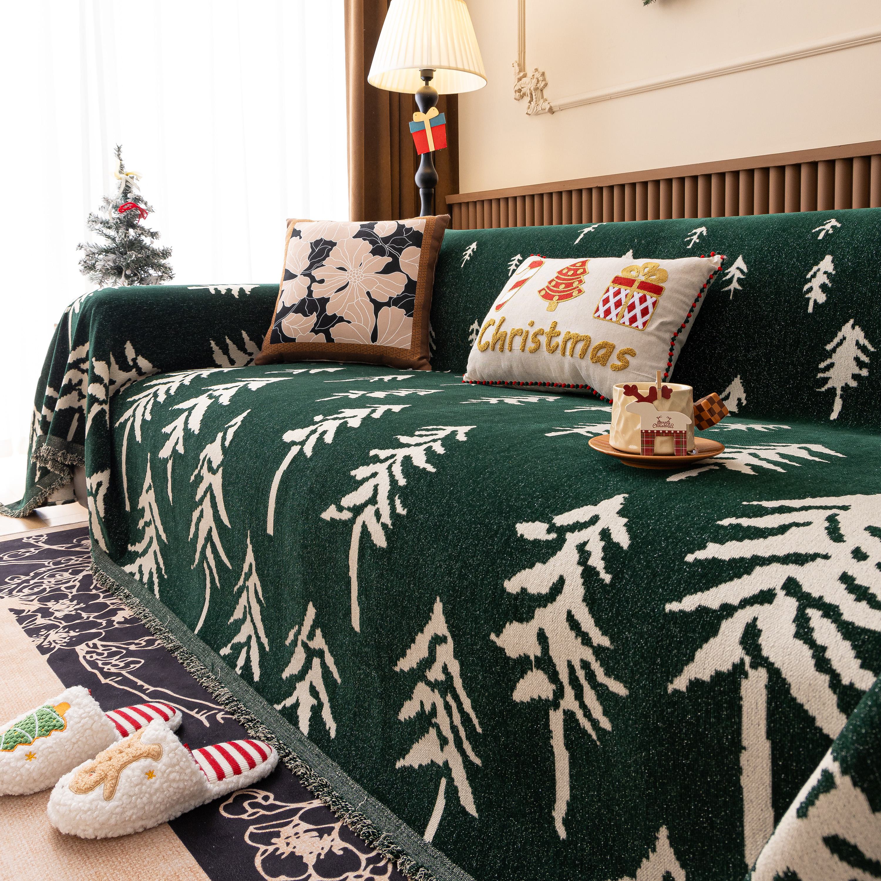 Modern Couch Covers for Couches Large Decorative Throw Blanket with Tassels for Couch