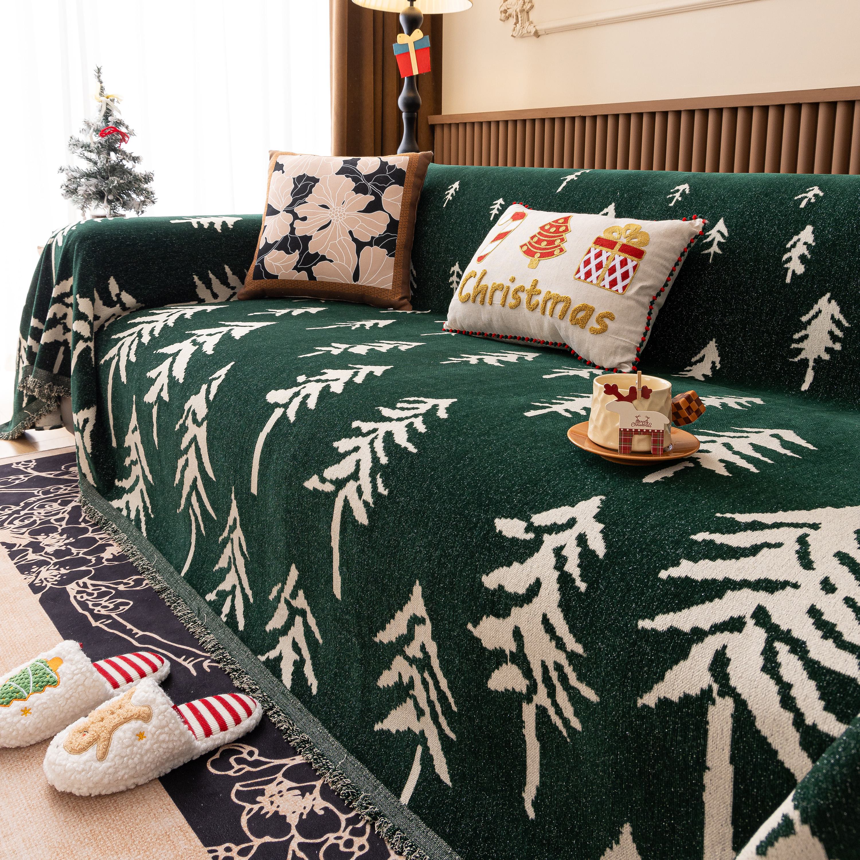 Modern Couch Covers for Couches Large Decorative Throw Blanket with Tassels for Couch