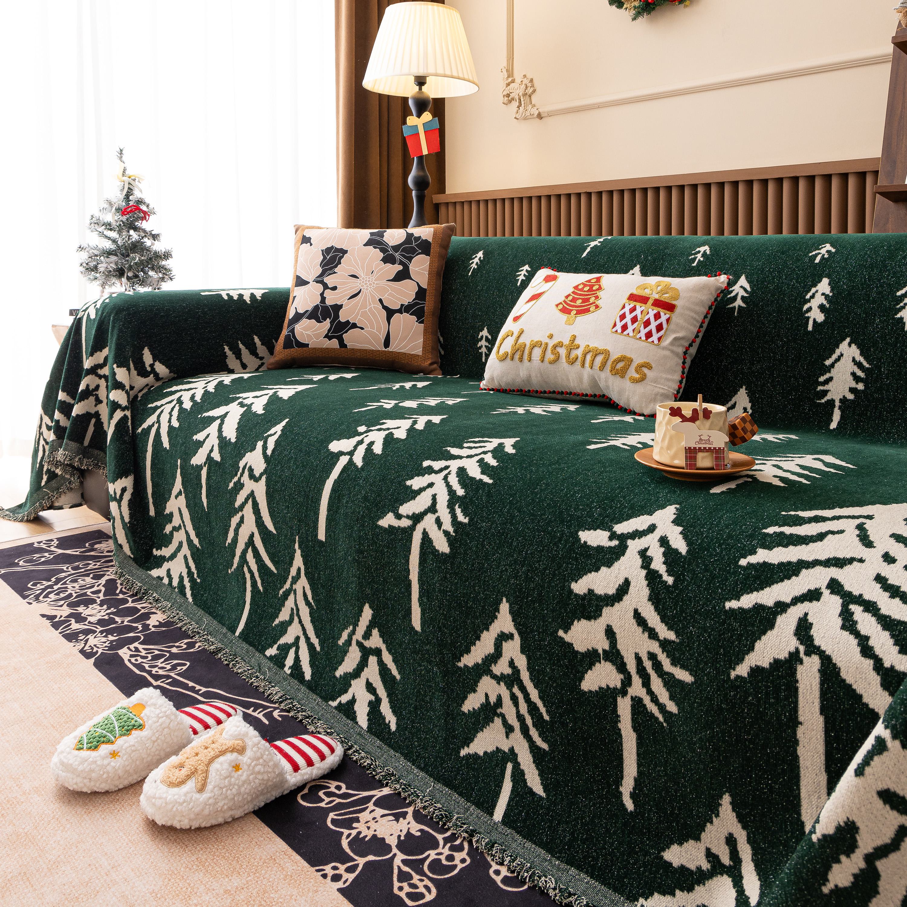 Modern Couch Covers for Couches Large Decorative Throw Blanket with Tassels for Couch