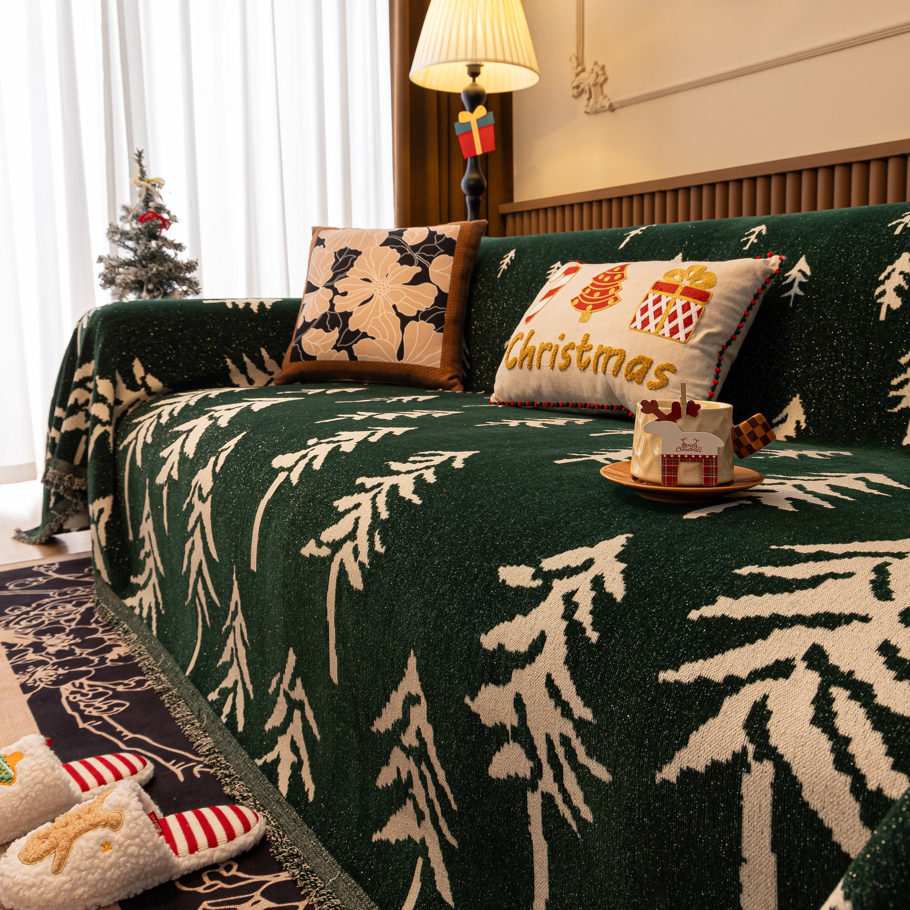 Modern Couch Covers for Couches Large Decorative Throw Blanket with Tassels for Couch