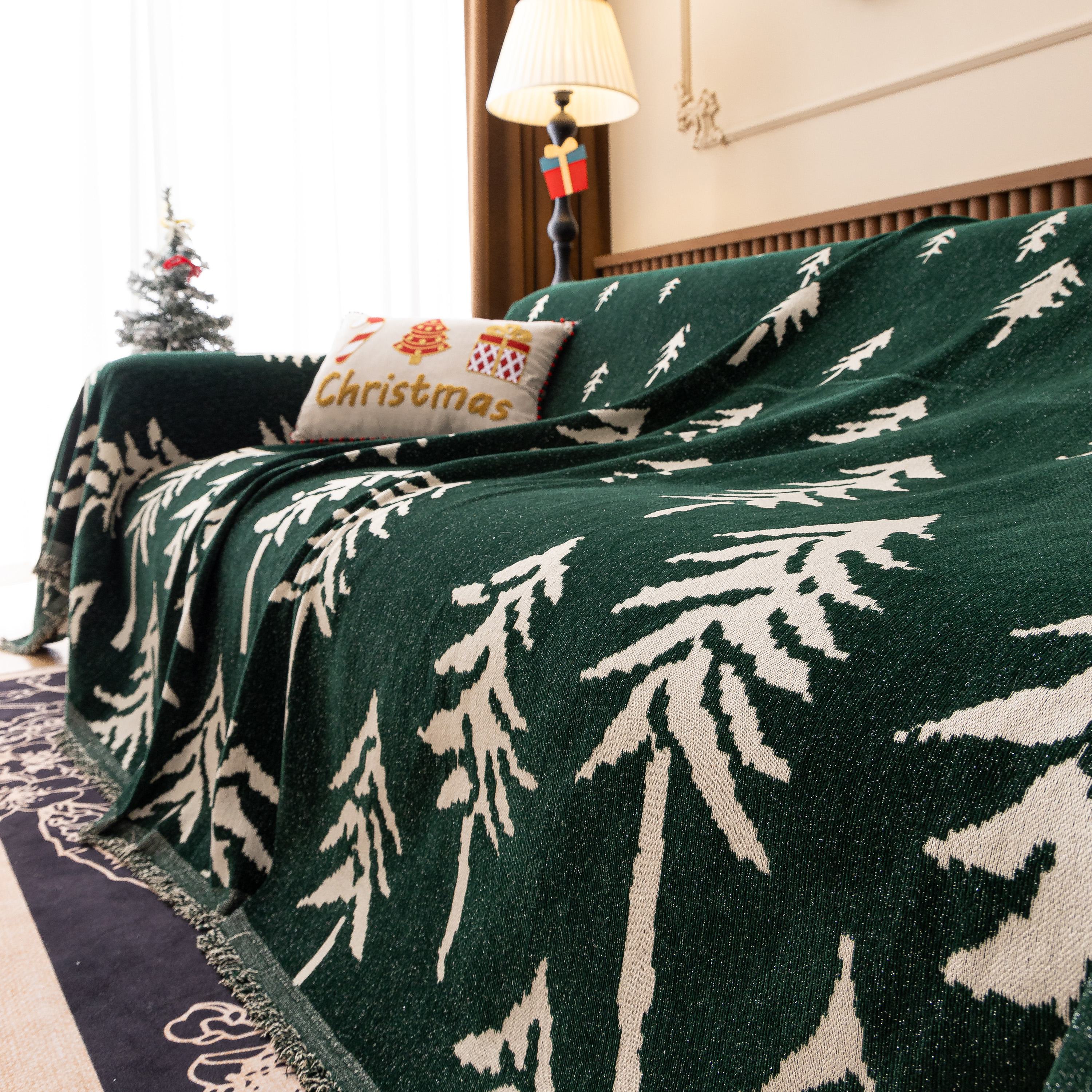 Modern Couch Covers for Couches Large Decorative Throw Blanket with Tassels for Couch