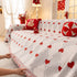 Chinese New Year Sofa Throw Cover Blanket, Decor Festive Red Fu Pattern Couch Cover