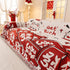 Chinese New Year Sofa Throw Cover Blanket, Decor Festive Red Fu Pattern Couch Cover