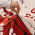 Chinese New Year Sofa Throw Cover Blanket, Decor Festive Red Fu Pattern Couch Cover