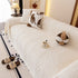 Plush Sherpa Fleece Sofa Cover with 3D Cable Knit Texture, Soft Cozy Throw Blanket