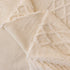 Plush Sherpa Fleece Sofa Cover with 3D Cable Knit Texture, Soft Cozy Throw Blanket