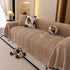 Plush Sherpa Fleece Sofa Cover with 3D Cable Knit Texture, Soft Cozy Throw Blanket