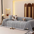 Plush Sherpa Fleece Sofa Cover with 3D Cable Knit Texture, Soft Cozy Throw Blanket
