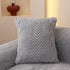 Plush Sherpa Fleece Sofa Cover with 3D Cable Knit Texture, Soft Cozy Throw Blanket