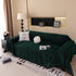 Solid Color Chenille Sofa Cover Blanket Furniture Covers for Sofas and Loveseats