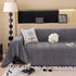 Solid Color Chenille Sofa Cover Blanket Furniture Covers for Sofas and Loveseats