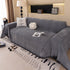Solid Color Chenille Sofa Cover Blanket Furniture Covers for Sofas and Loveseats