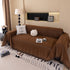 Solid Color Chenille Sofa Cover Blanket Furniture Covers for Sofas and Loveseats