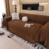 Solid Color Chenille Sofa Cover Blanket Furniture Covers for Sofas and Loveseats