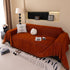 Solid Color Chenille Sofa Cover Blanket Furniture Covers for Sofas and Loveseats